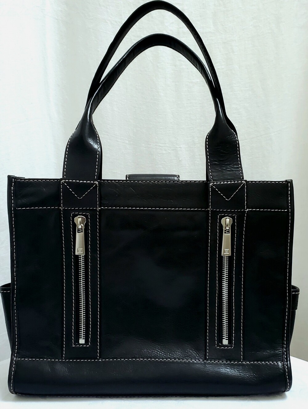 Michael Kors Aviator Business Laptop Structured Tote/ Brief NWOT Black Leather